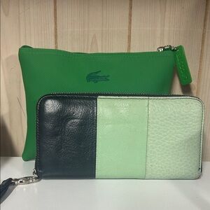 Listing # 3 Fossil leather wallet and Lacoste pouch NWOT